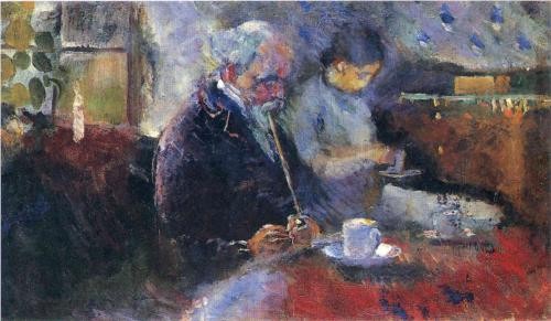 Photo:  Edvard Munch, At the Coffee Table [1883]
